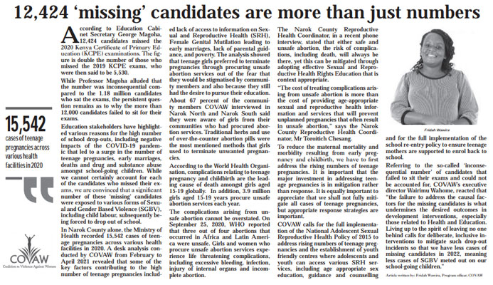 12,424 'missing' candidates are more than just numbers
