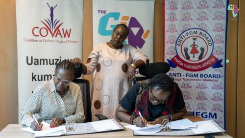Official Handover of CSO network on Ending FGM to COVAW as convenor from Options, 16 January 2025
