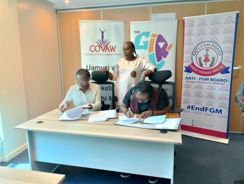 Official Handover of CSO network on Ending FGM to COVAW as convenor from Options, 16 January 2025
