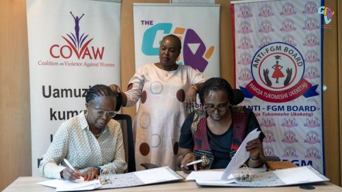 Official Handover of CSO network on Ending FGM to COVAW as convenor from Options, 16 January 2025